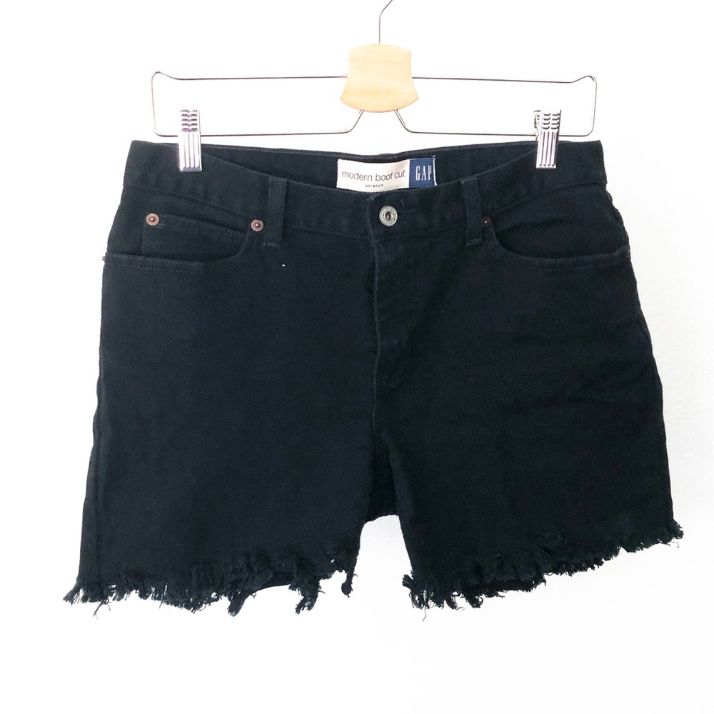 Gap Black Jean Cutoff Shorts Size 10